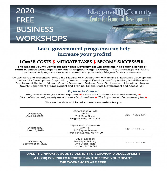 Free Business Workshops Flyer 2020 Final